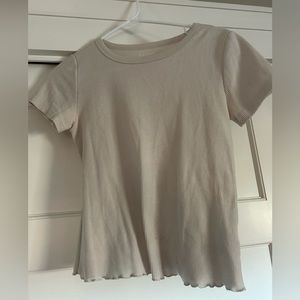 old navy basic tee ruffled